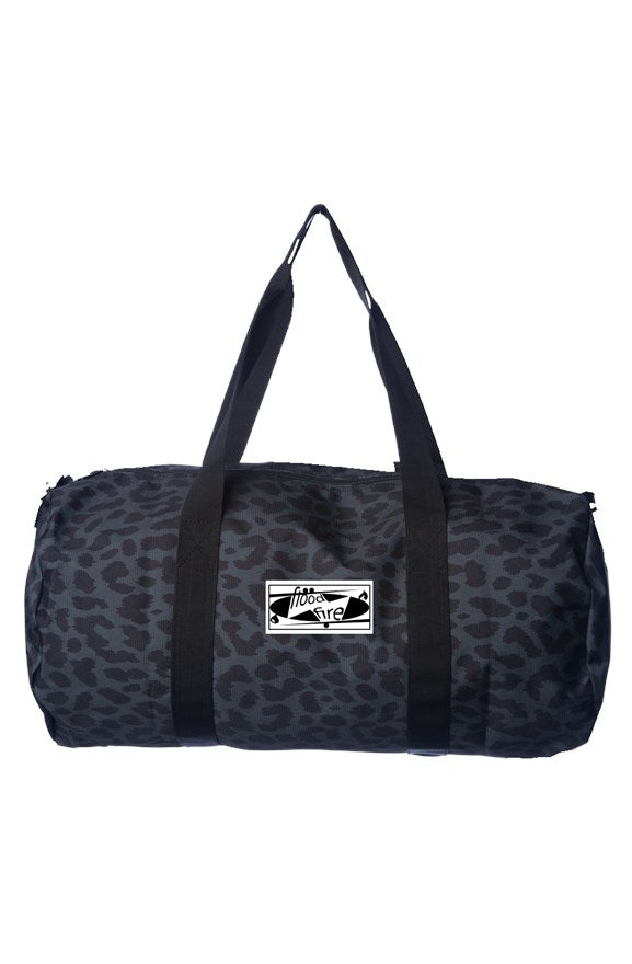 LOGO Embroidered Black Cheetah Duffle - FW22