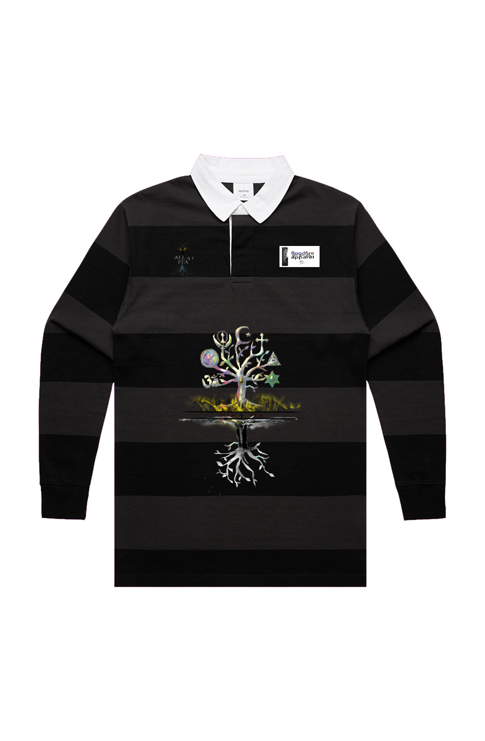 ALL41 Embroidered Rugby Stripe Jersey