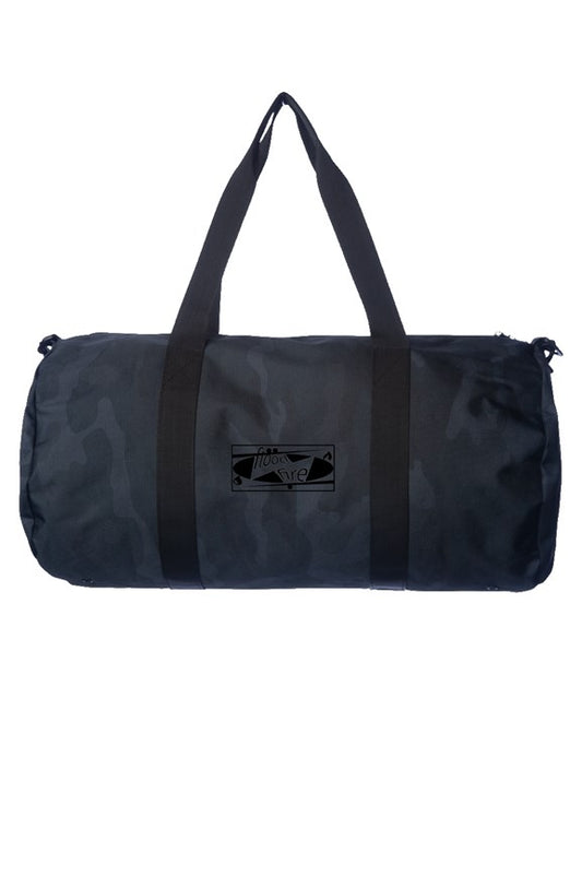 LOGO Embroidered Black Camo Duffle - FW22